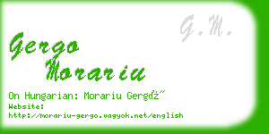 gergo morariu business card